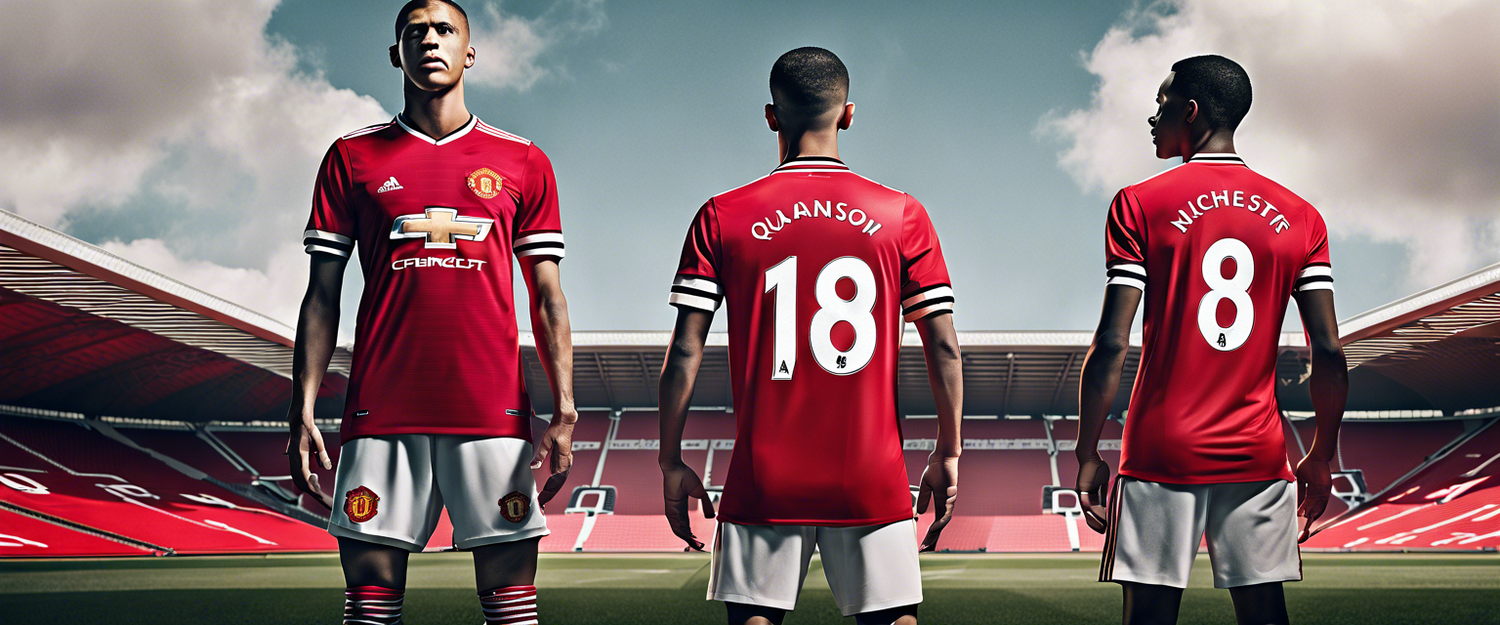 Qualcomm and Microsoft's logos on Manchester United jersey