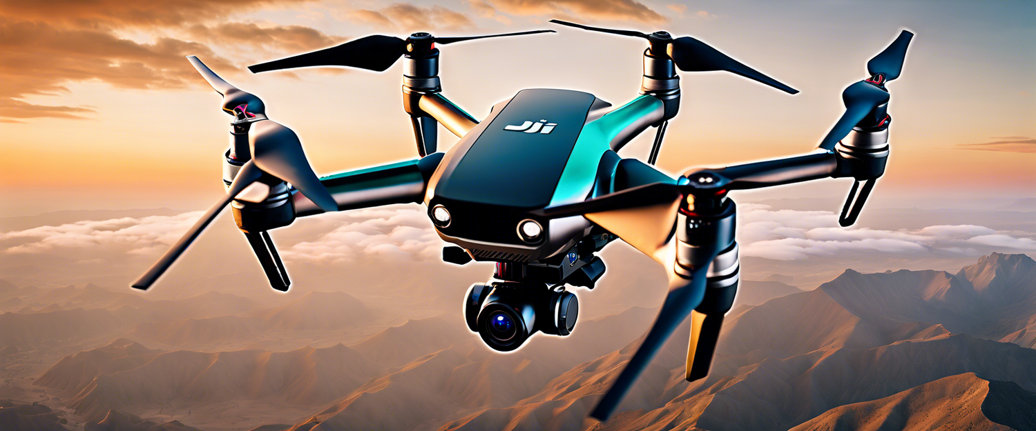 A sleek DJI Neo drone in flight, showcasing its features for beginners.