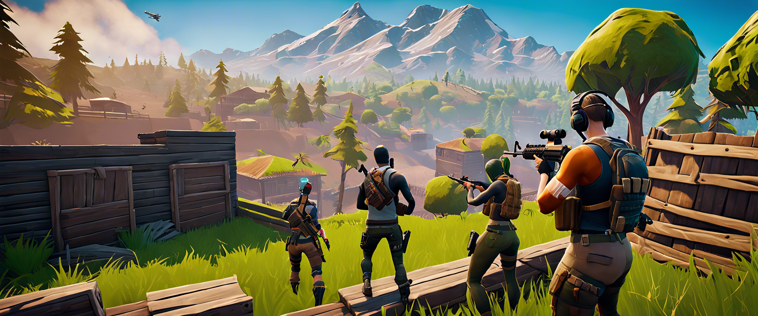 Fortnite's new Ballistic mode gameplay featuring tactical FPS action.