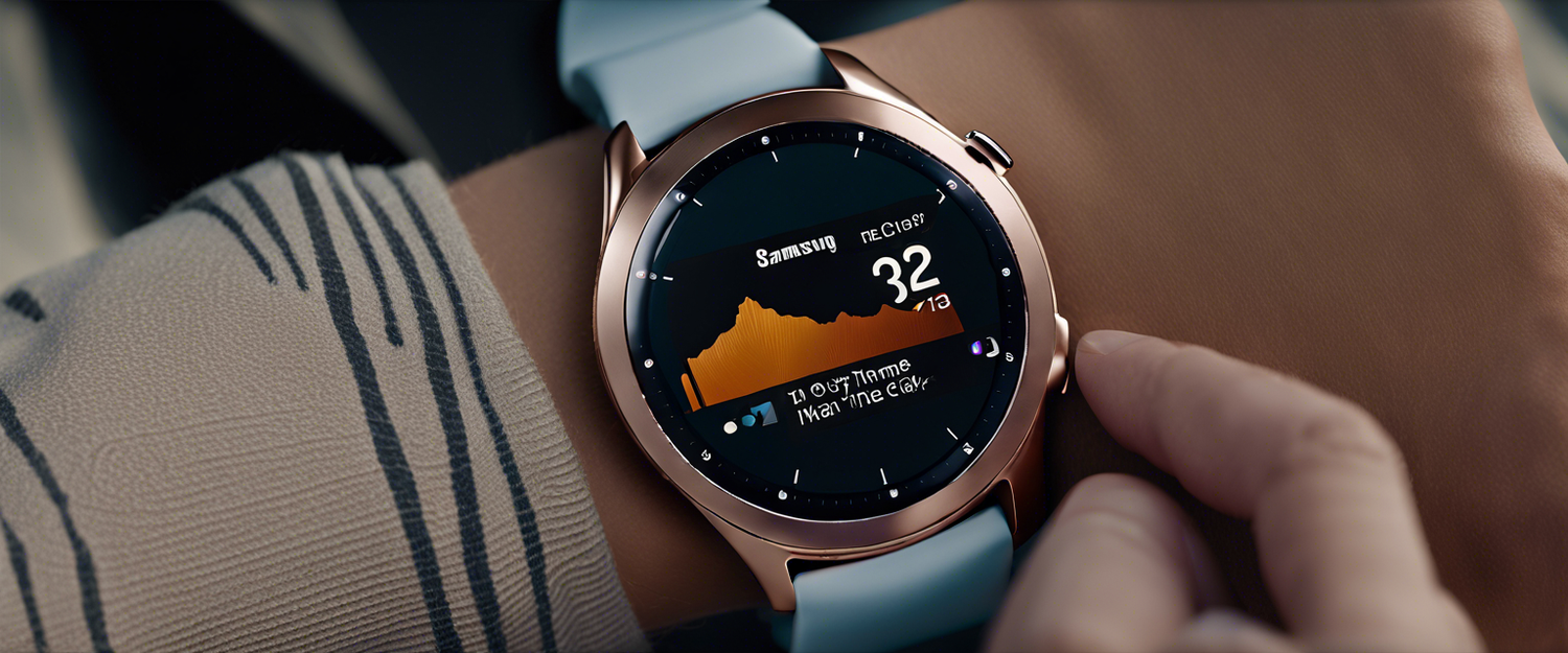 Samsung Galaxy Watch 7 on a wrist showing its sleek and slim design.