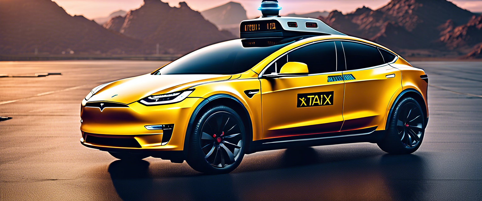 Elon Musk's X account avatar showcasing Robotaxi with 'We, Robot' text.