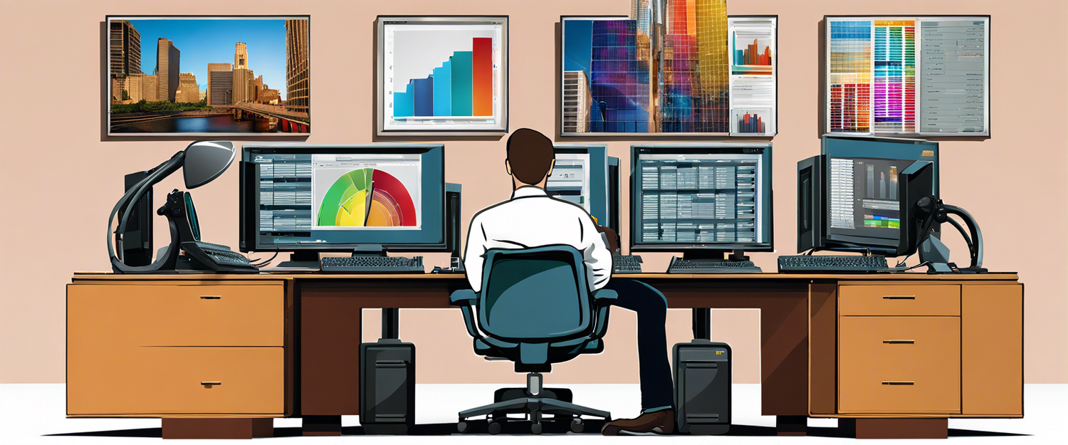 Interactive Brokers logo with MicroStrategy stock chart.