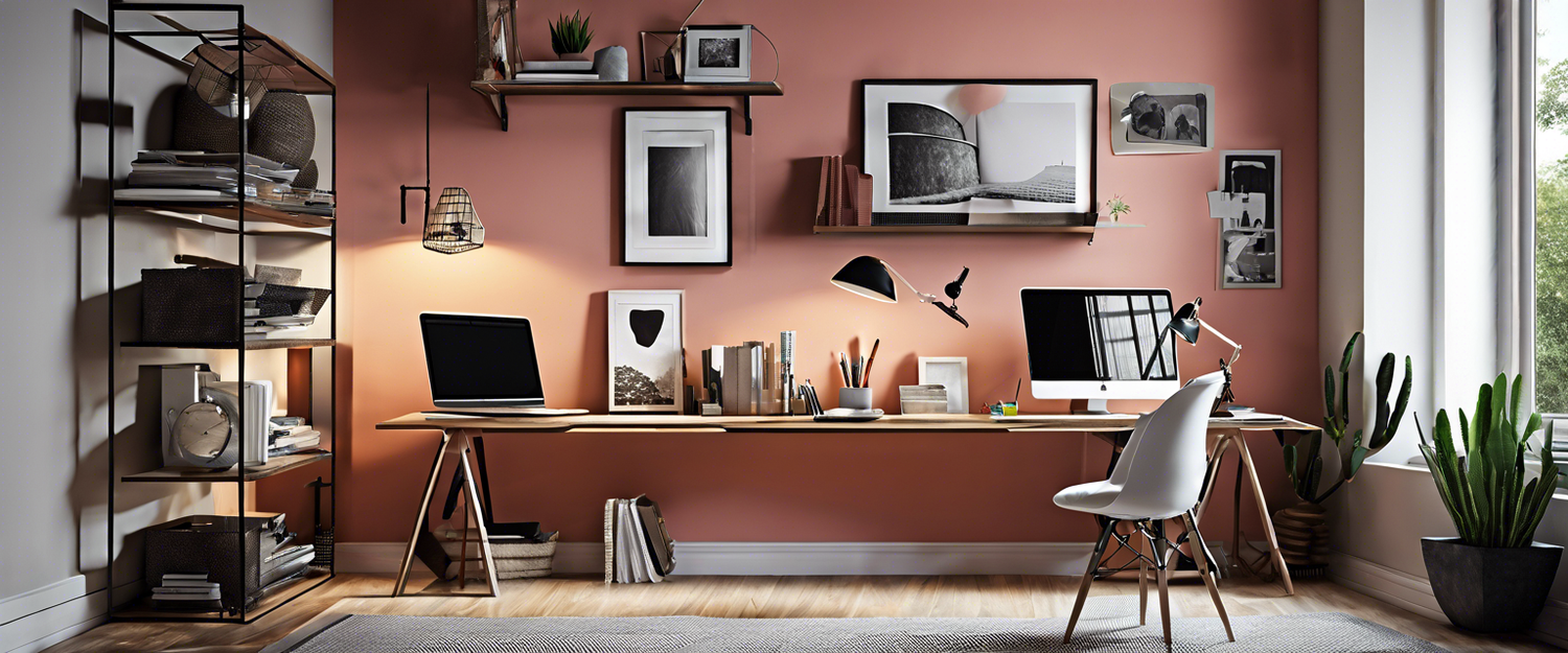 David Pierce's home office setup featuring a desk and tech devices.