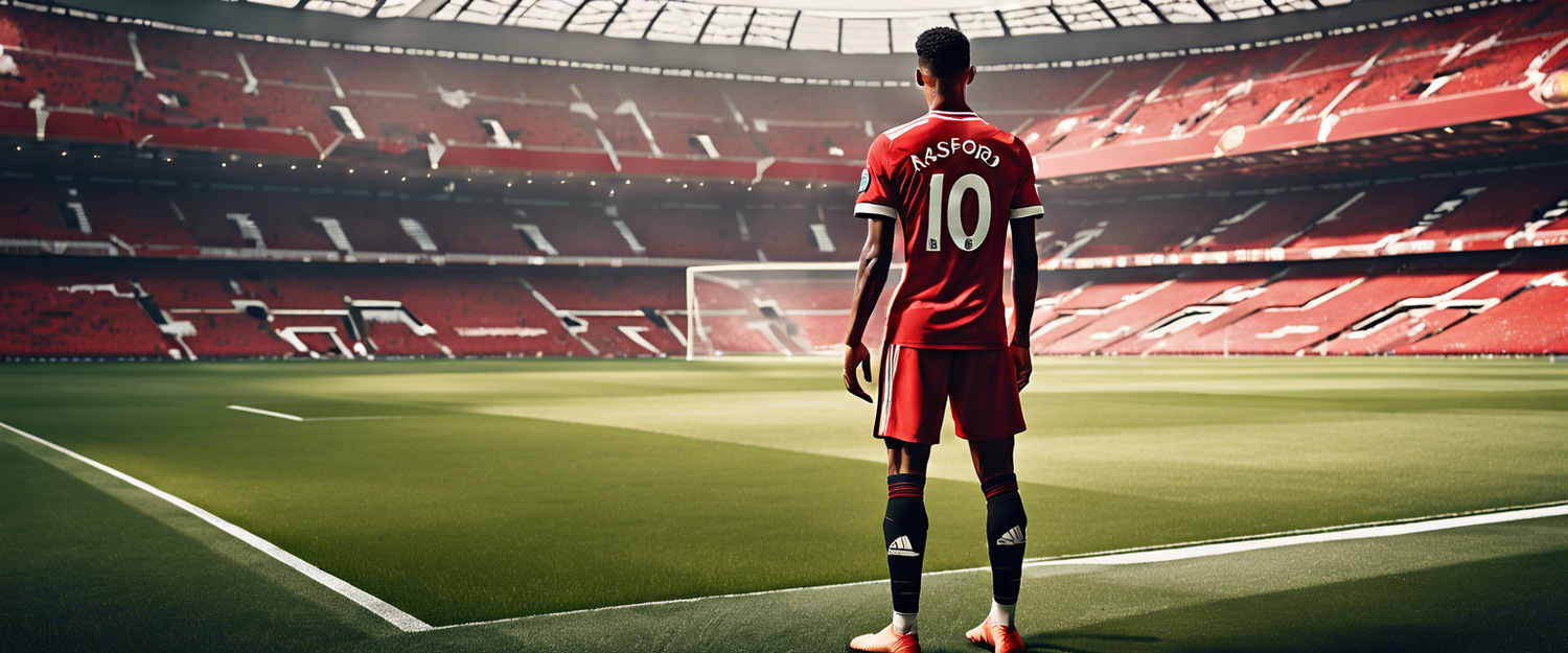 Marcus Rashford preparing for Community Shield match against Manchester City.