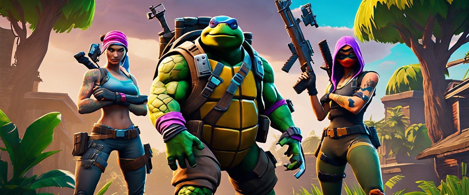 TMNT roguelike game experience in Fortnite