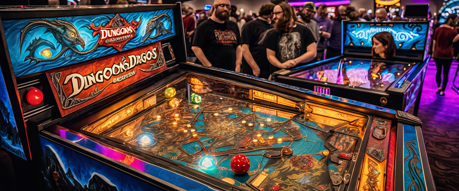 A stunning $7,000 Dungeons & Dragons pinball machine showcased at CES 2025.