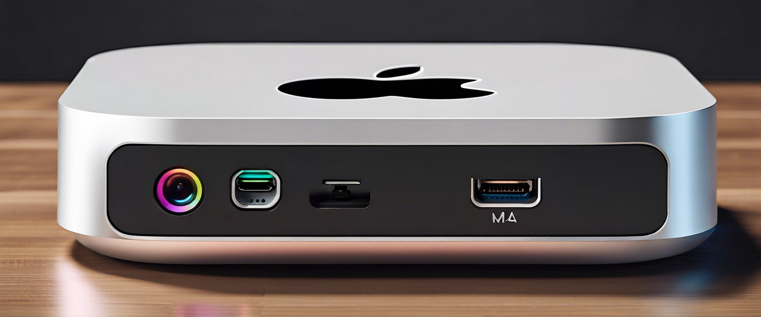 Satechi M4 Mac Mini hub with ports and design features.