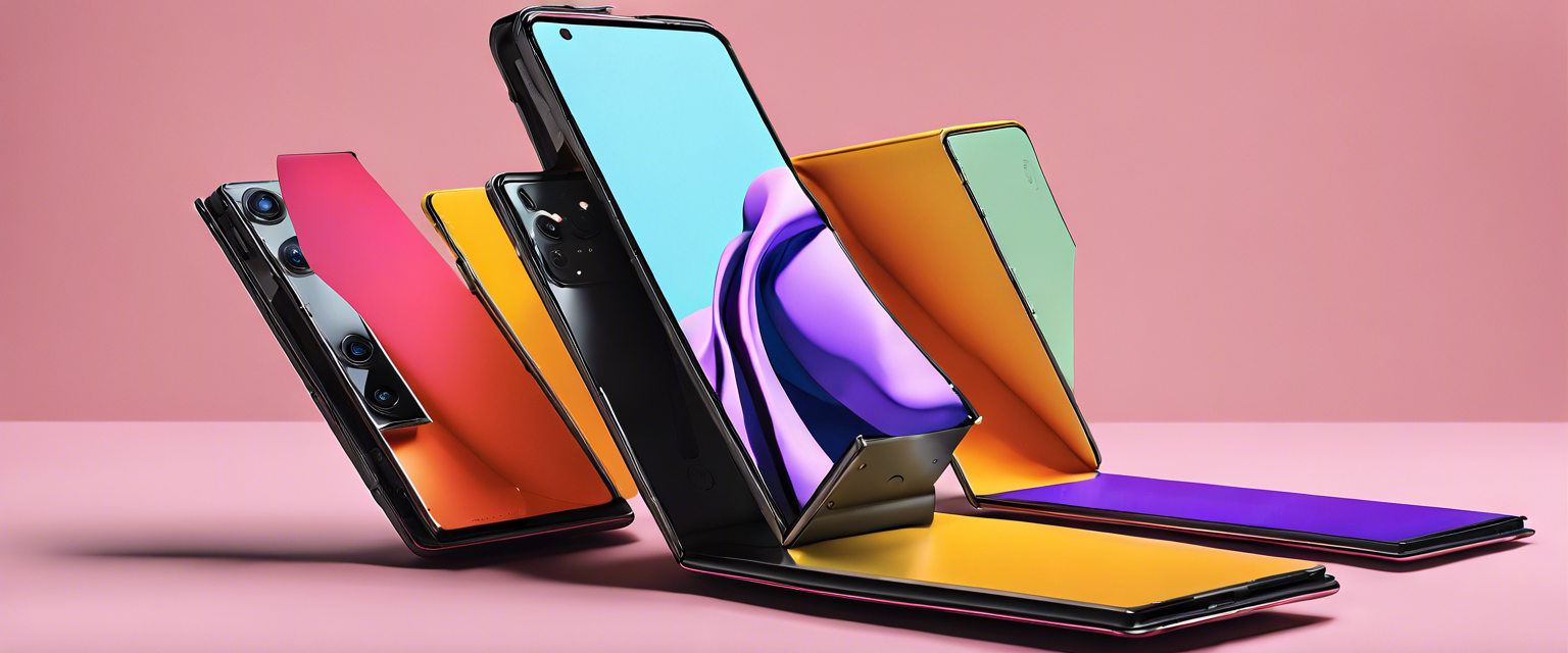 The first foldable phone, Royale FlexPai, showcased in 2018.