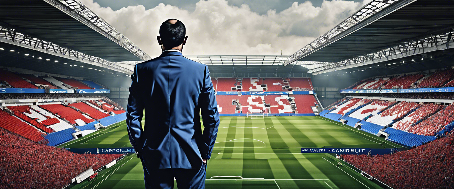 Cardiff City logo on a background representing their relegation struggles.