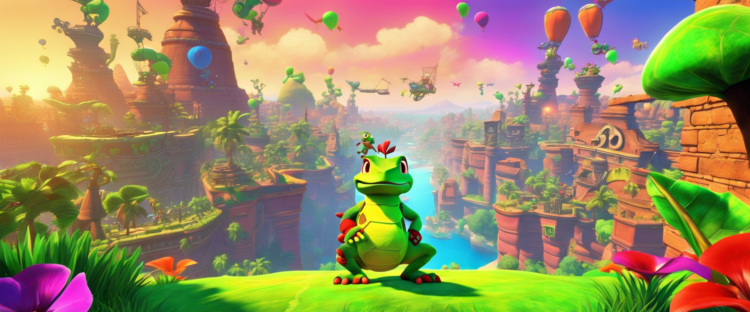 Yooka-Replaylee game cover featuring vibrant characters and action.