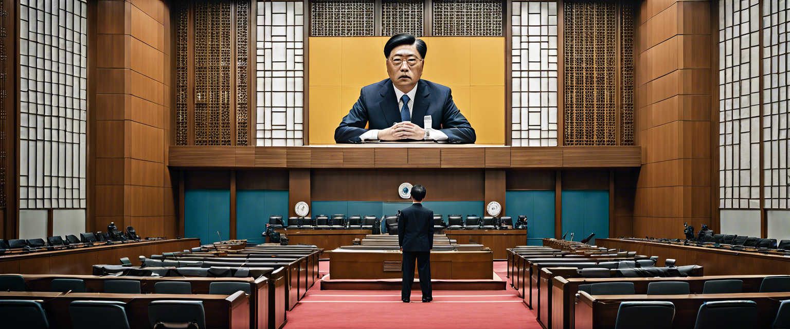 South Korea National Assembly press conference on emergency measures.