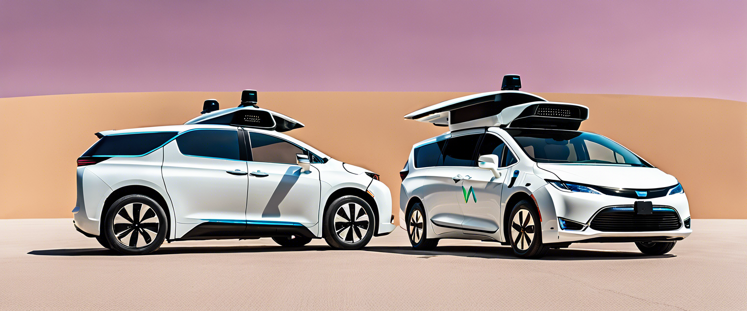 Waymo autonomous vehicle testing in Japan, showcasing urban driving technology.