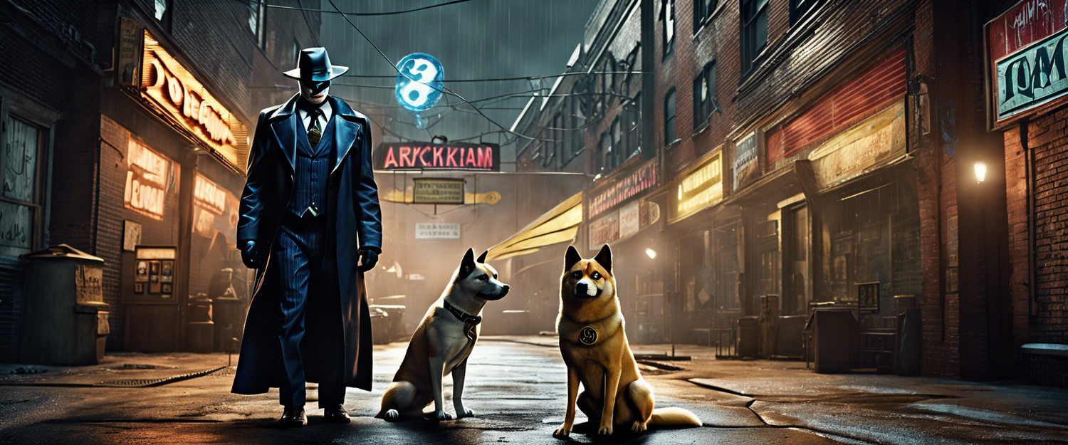 Arkham platform showcasing new features for Dogecoin users with visualization tools and trackers.