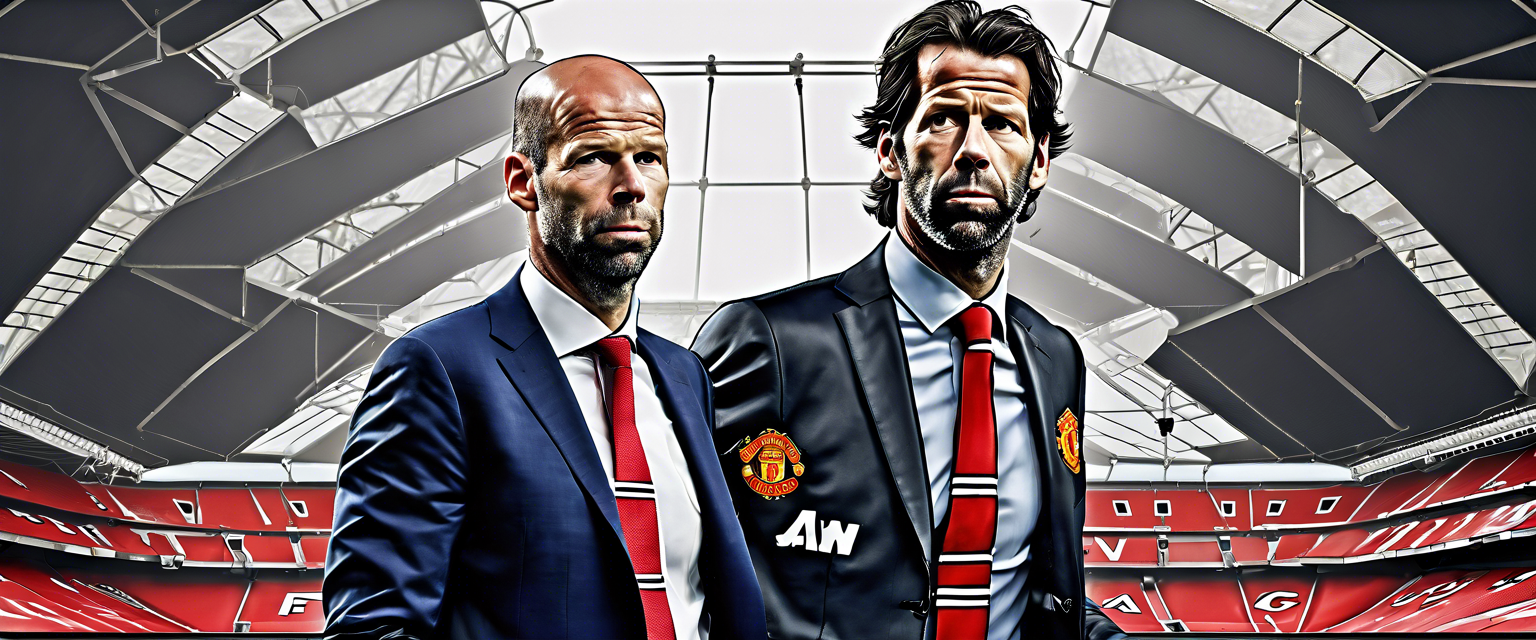 Ruud van Nistelrooy and Manchester United emblem.