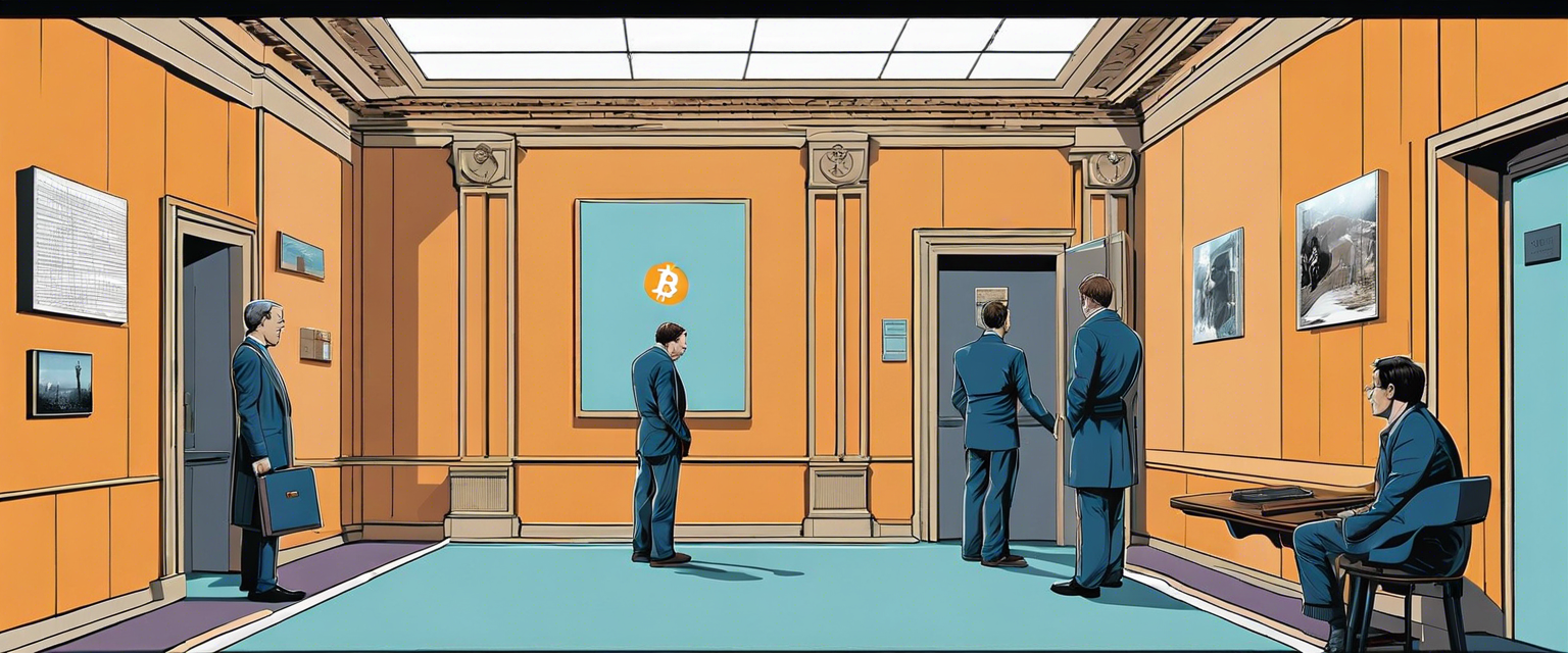 Image depicting a courtroom scene relating to Bitcoin legal cases.