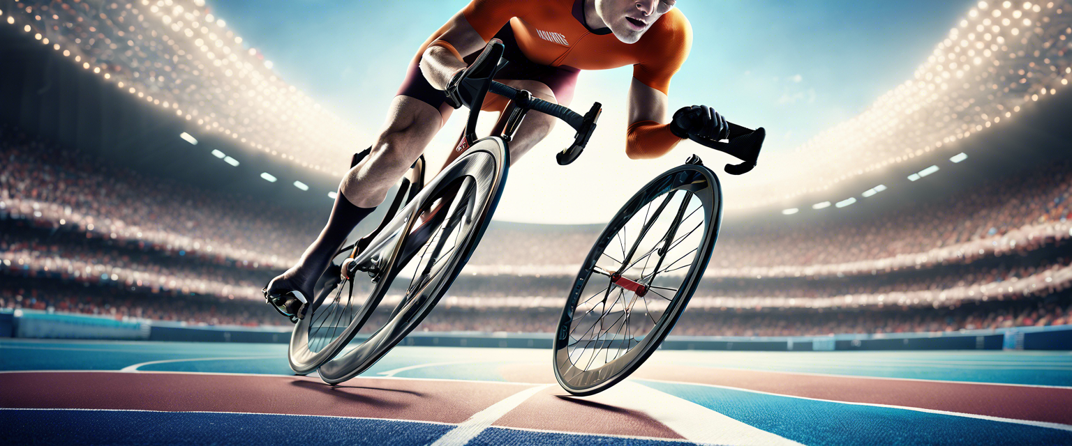 Animated visuals showcasing adaptations in Paralympic sports.