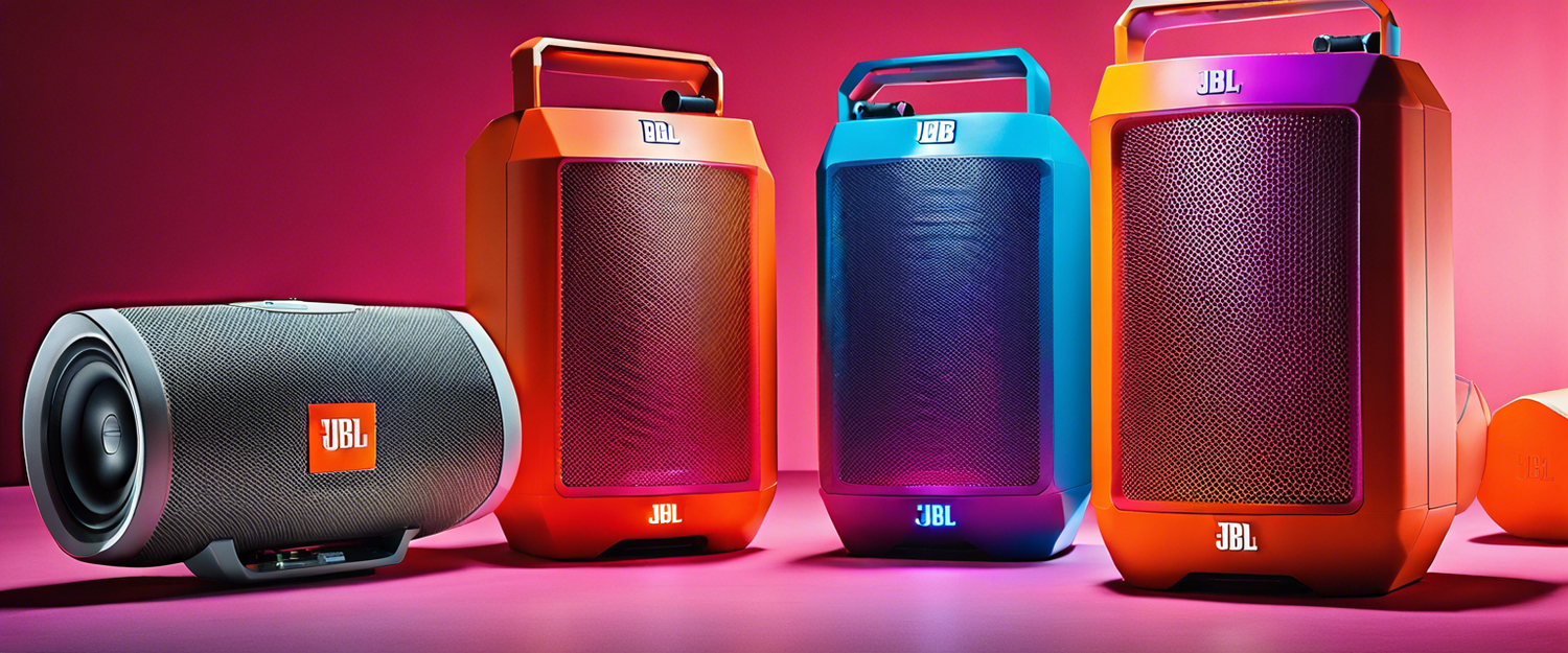 JBL PartyLight Stick and Beam enhancing a vibrant party atmosphere.