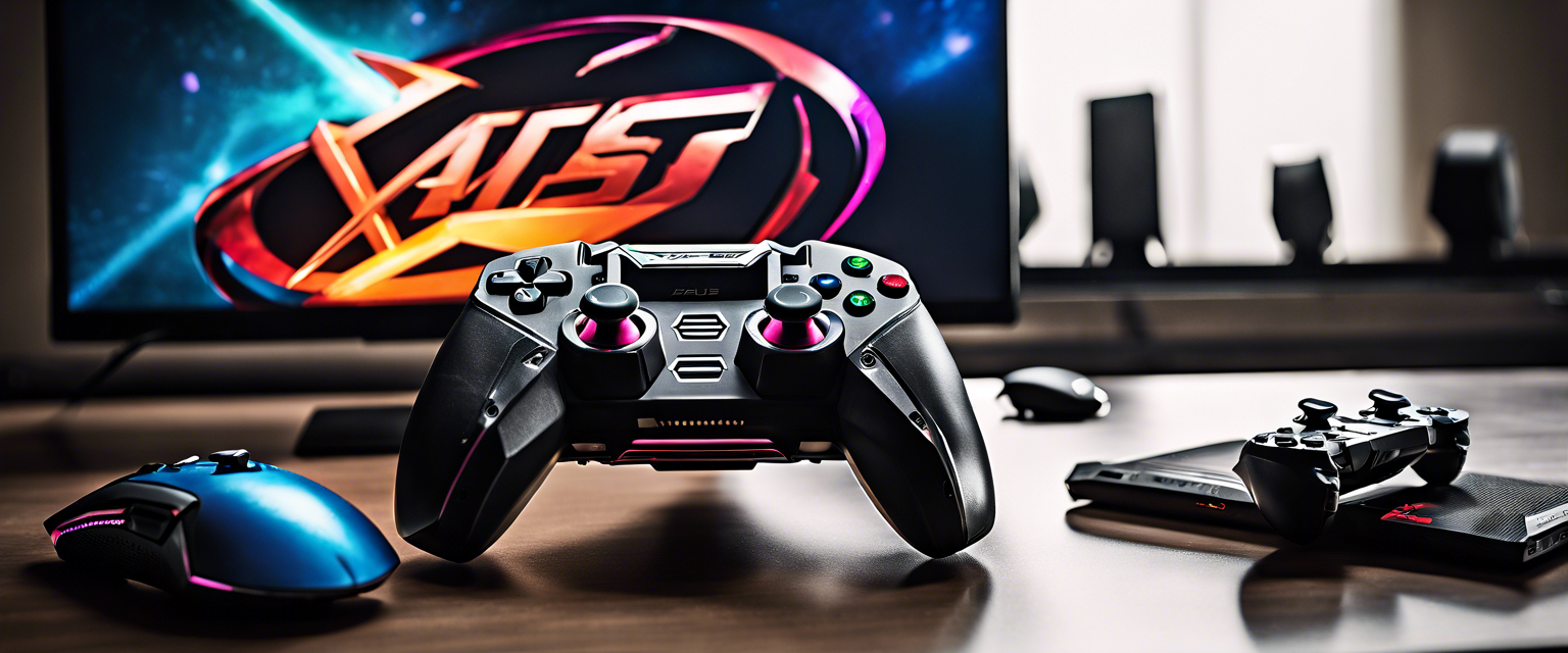 Best Buy gaming sale showcasing Asus ROG Ally and Scuf mobile controller at discounted prices.