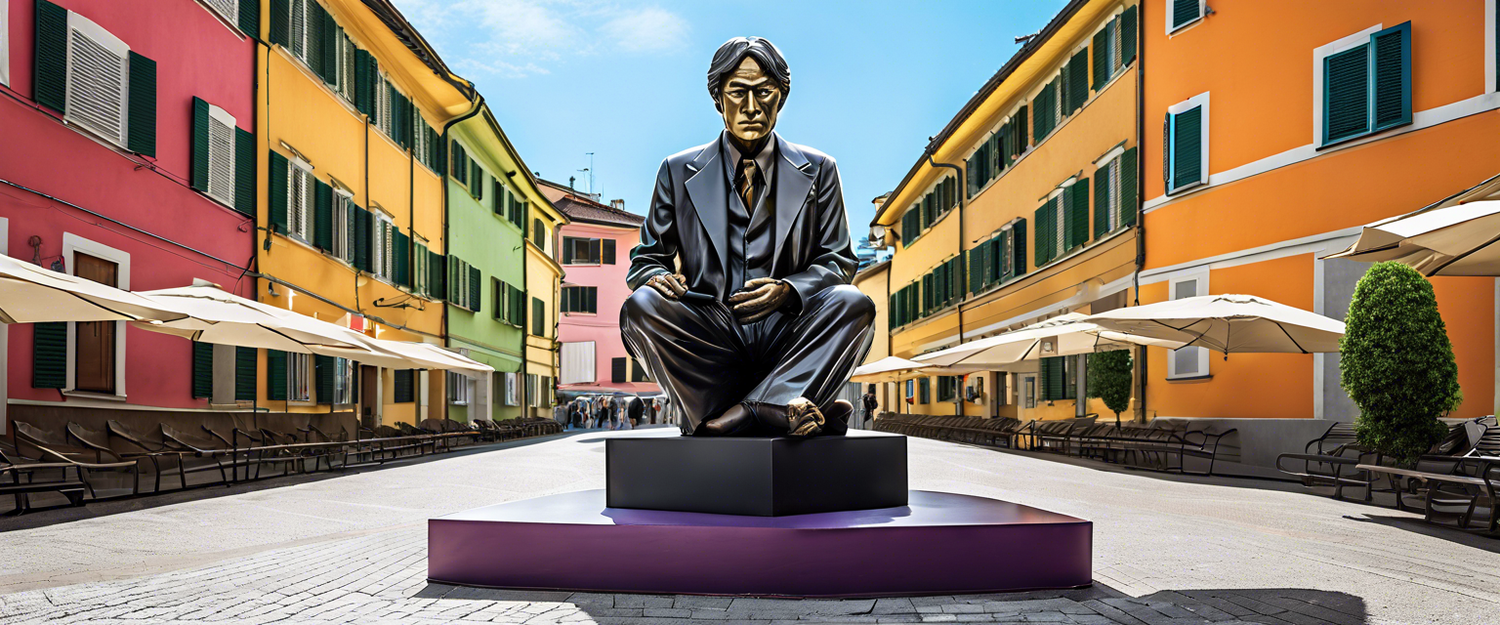 Life-size statue of Satoshi Nakamoto unveiled at Plan ₿ Forum in Lugano.