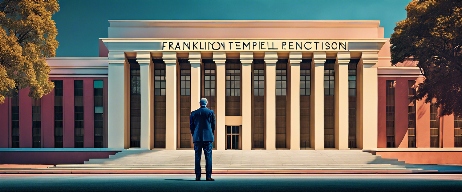 Chart showing predicted Fed rate cuts and Treasury bond yield increases by Franklin Templeton