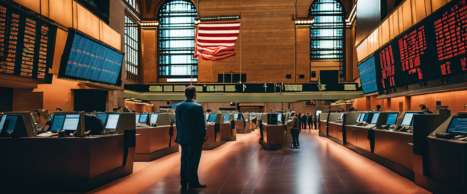 U.S. stock market opening bell with crypto stocks performance.