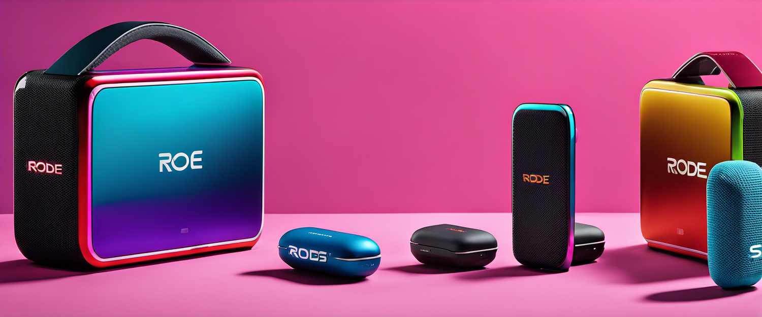 Rode Wireless Go 3 in various colors showcasing its stylish design