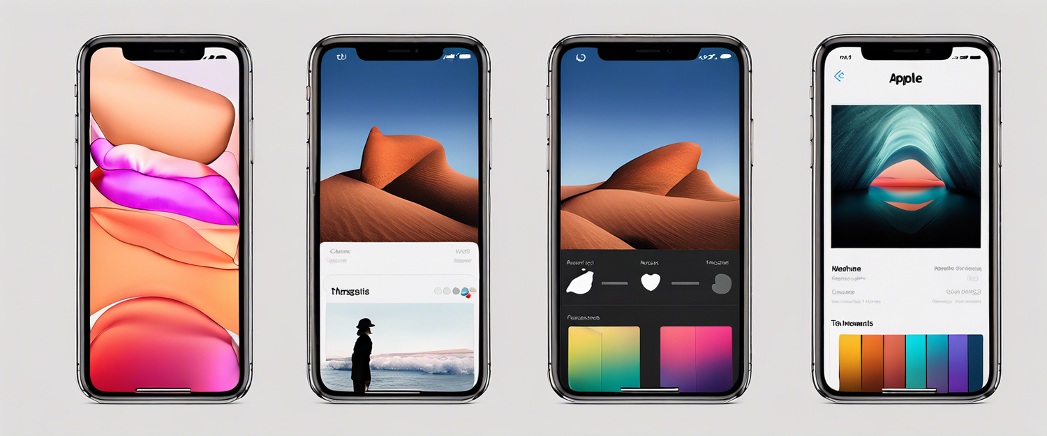 iOS 18 app theming screenshot showcasing color tint and wallpaper integration.