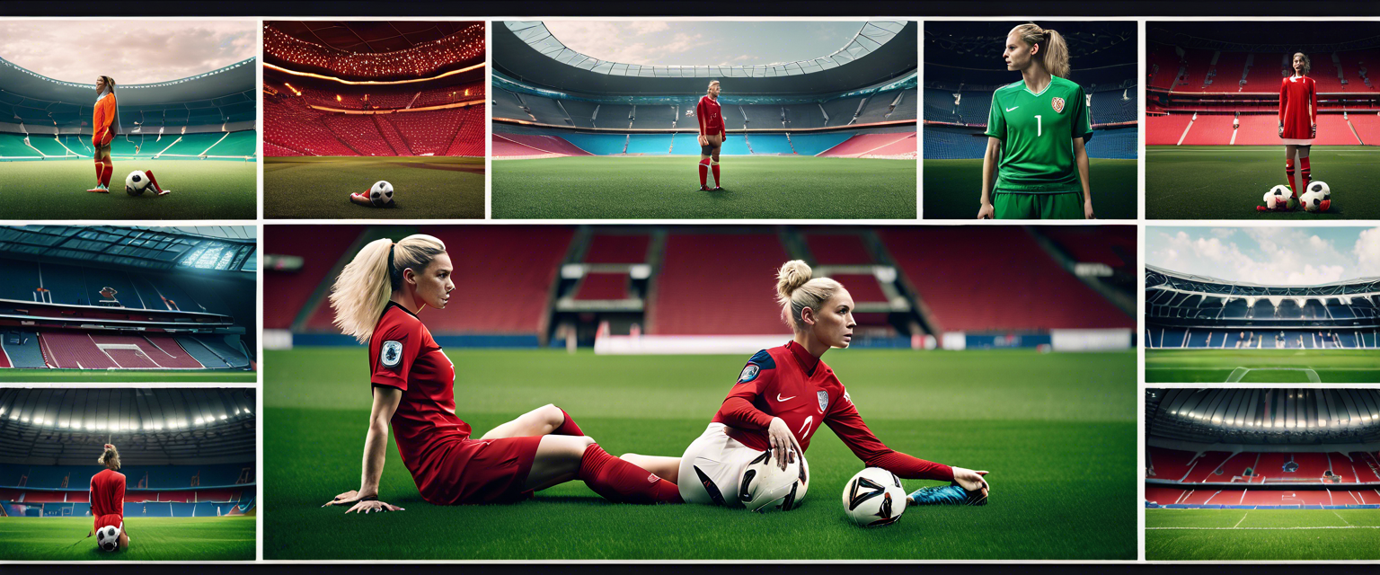 Women and girls playing football, showcasing record growth since Euro 2022.