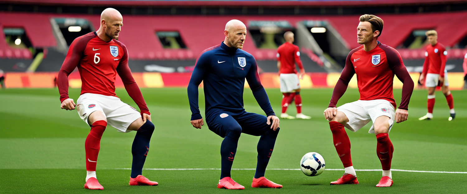 Cole Palmer training with England's national team ahead of Nations League matches.