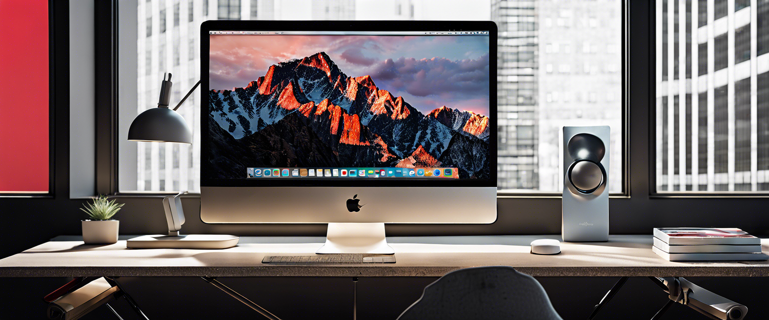 Colorful 24-inch M4 iMac with Magic Keyboard and accessories.