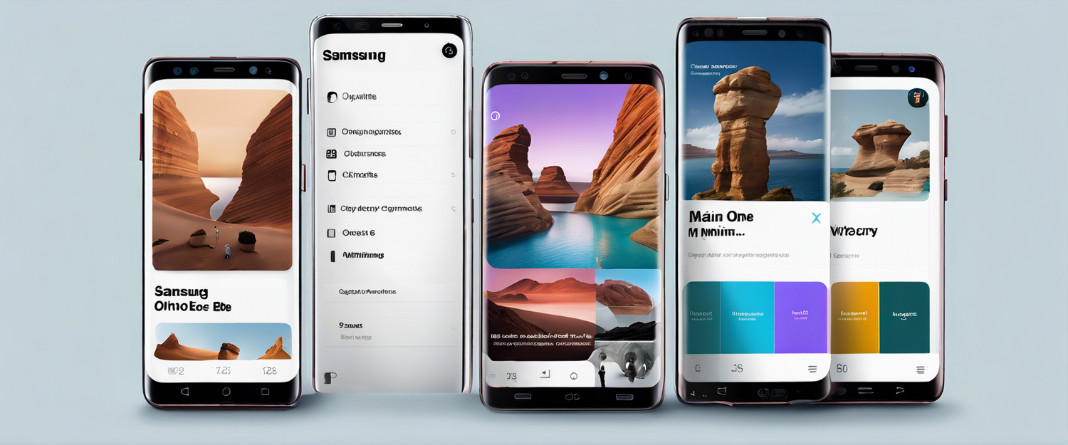 Samsung One UI 7 beta announcement with new features display.