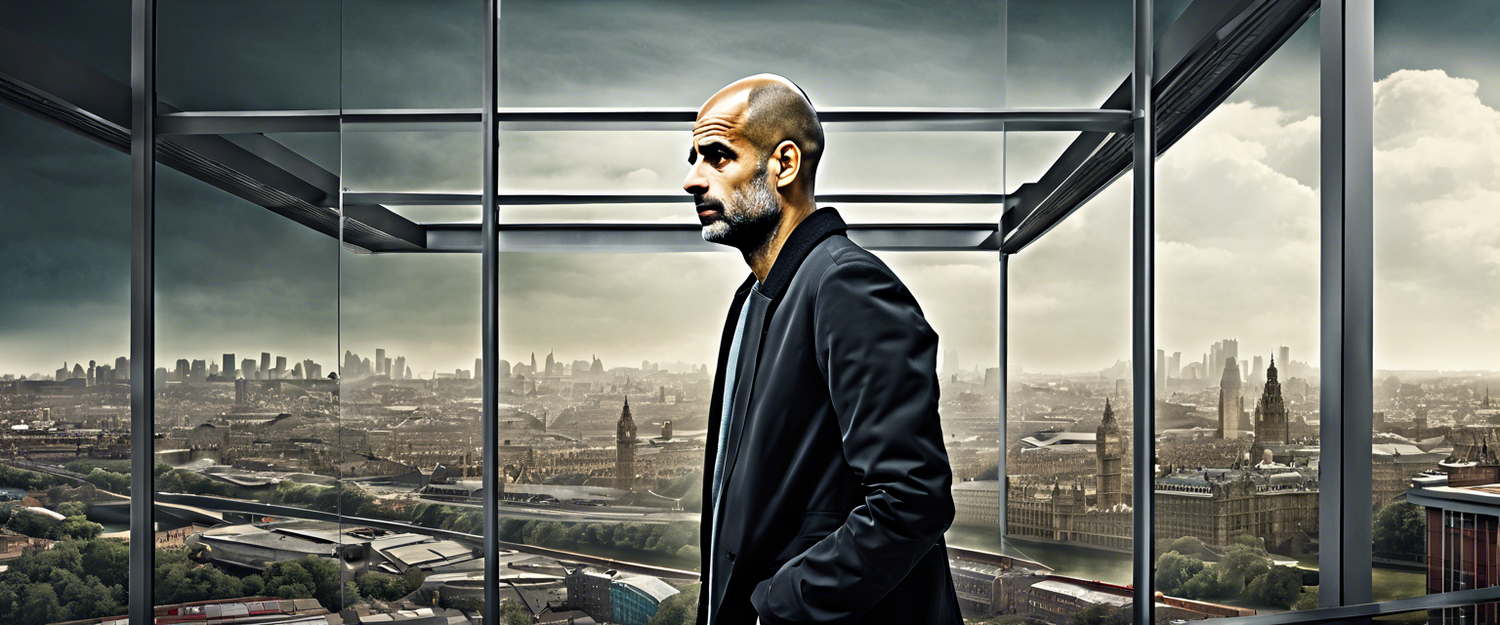 Pep Guardiola and Mikel Arteta discussing football tactics and sportsmanship.