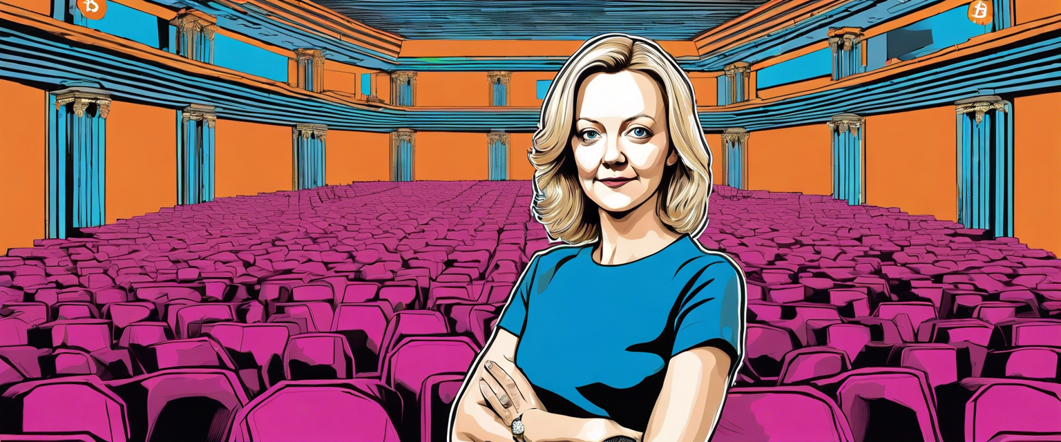 Liz Truss supporting Bitcoin and cryptocurrency discussion.