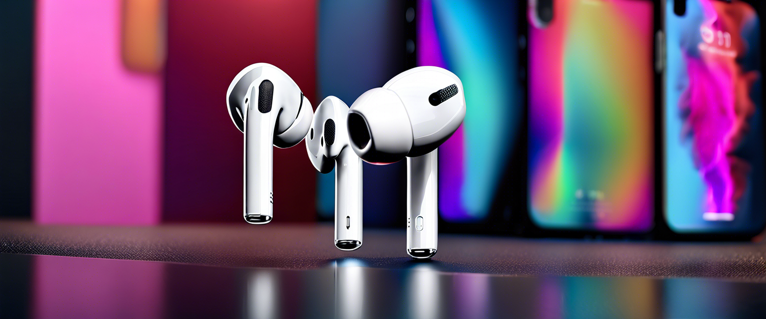 Apple's second-generation AirPods on sale, showcasing price and features.