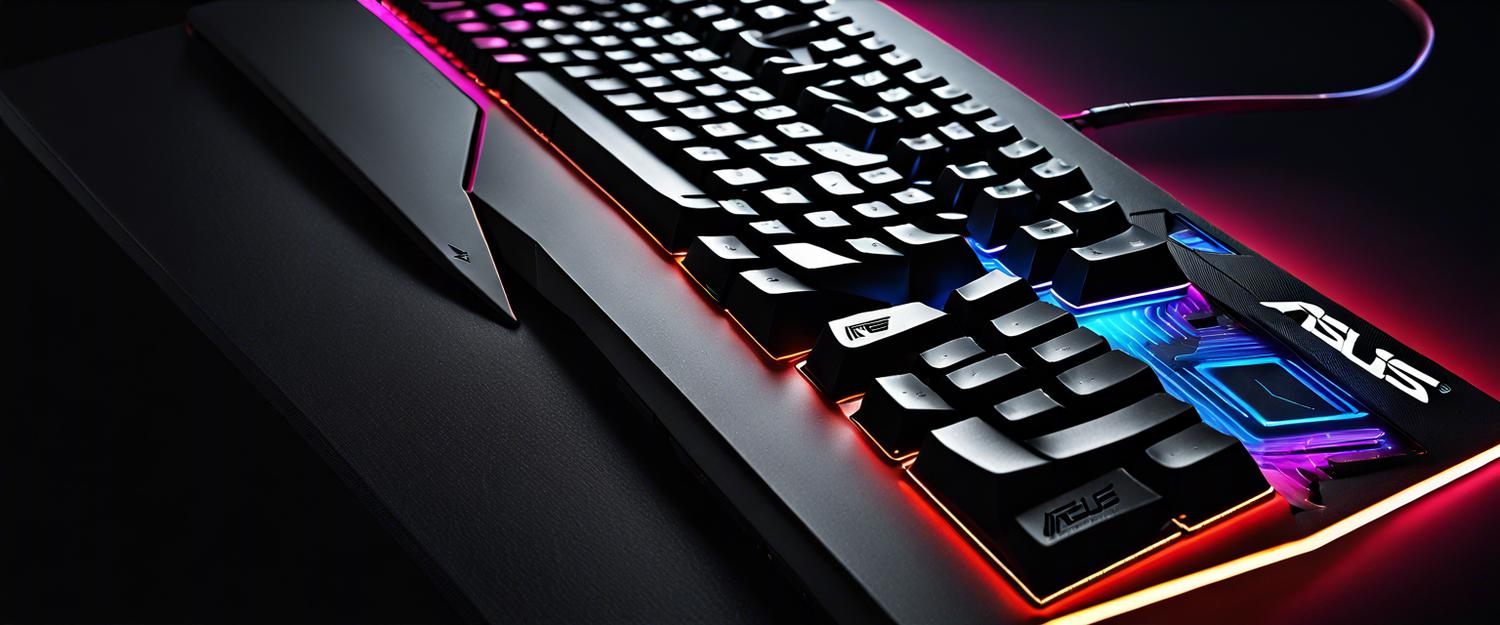 Asus ROG Falchion Ace HFX gaming keyboard with Speed Tap feature.