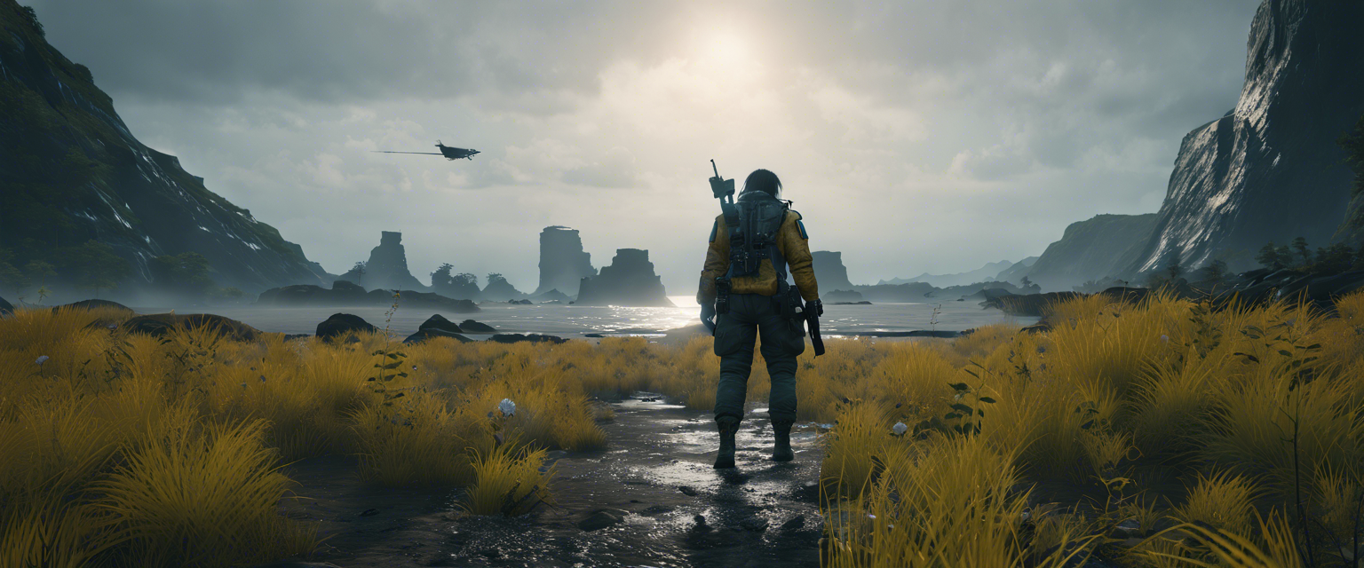 Screenshot showcasing the wild photo mode in Death Stranding 2.