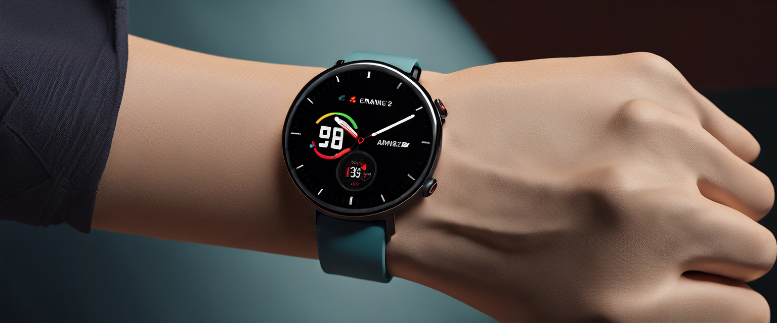 Amazfit Active 2 smartwatch showcasing its features and design.