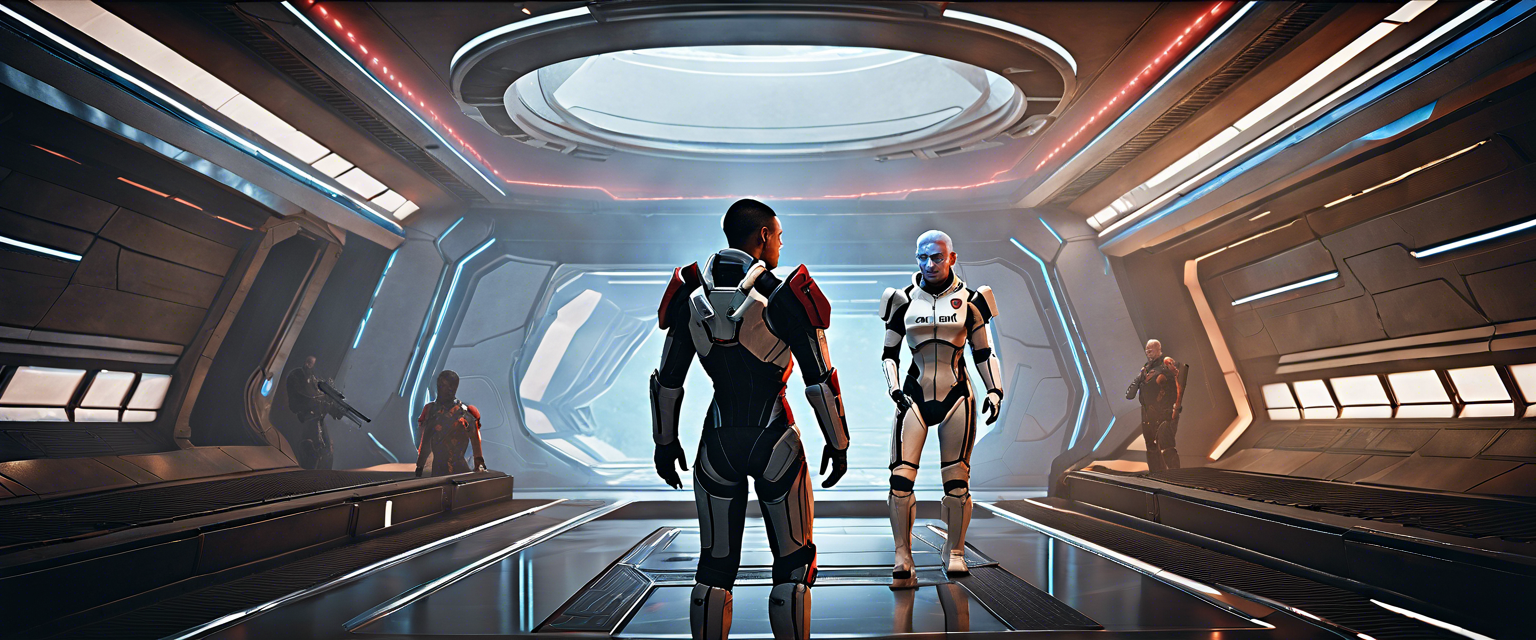 Mass Effect video game adaptation announcement image.