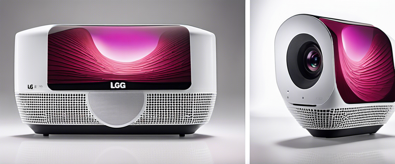 LG PF600U and CineBeam S projector and Bluetooth speaker showcased at CES 2023.