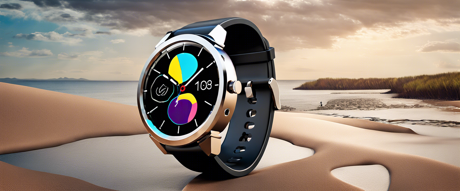 A promotional image of the Pixel Watch 2 showcasing its features on a wrist.