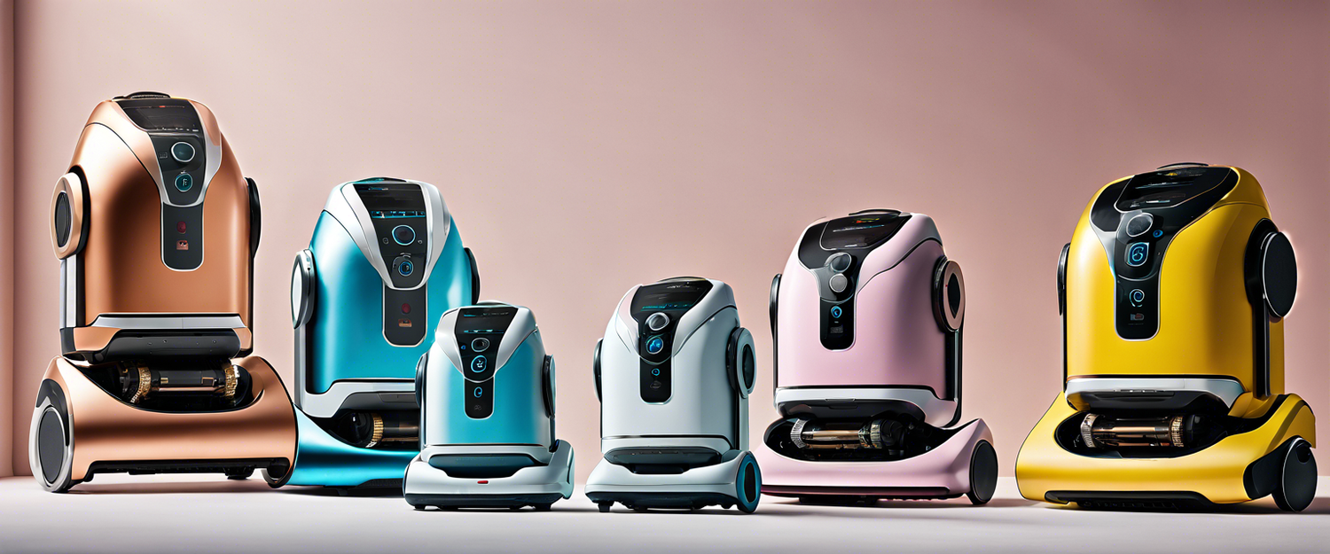 A variety of budget-friendly robot vacuums on a clean floor.