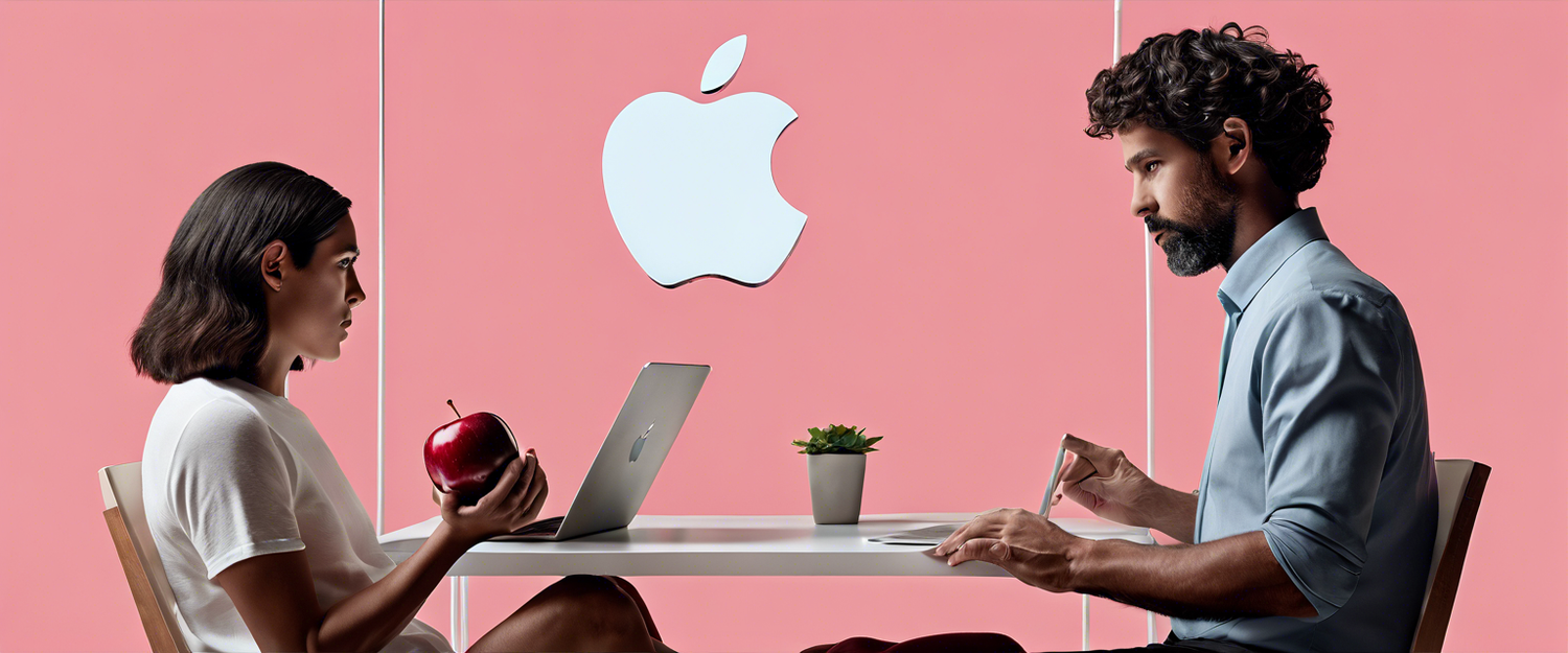 Apple hardware promotional image featuring new VPs Richard Dinh, Dave Pakula, and Donny Nordhues.