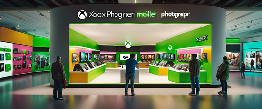 An illustration of the Xbox mobile store concept.