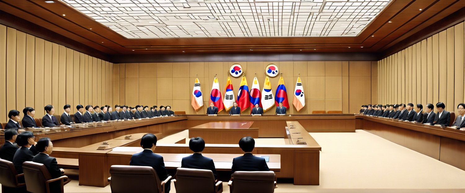 President Yoon Seok-yeol during the Constitutional Court impeachment trial session.