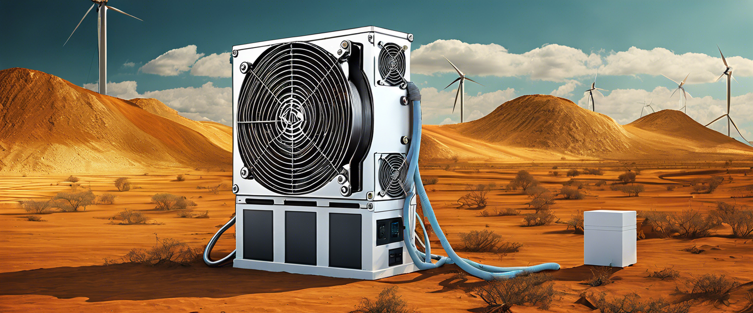 Bitcoin mining with clean energy sources like wind and solar.