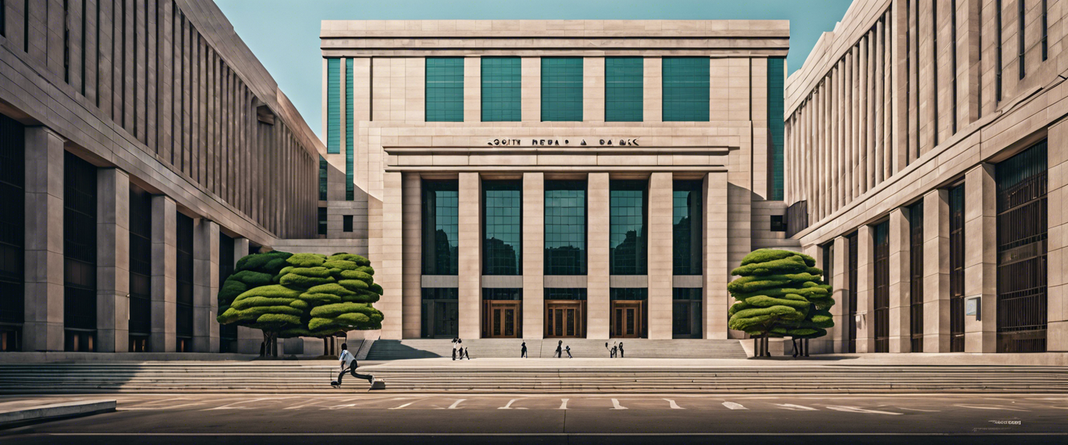 Bank of Korea headquarters with a focus on financial stability initiatives.