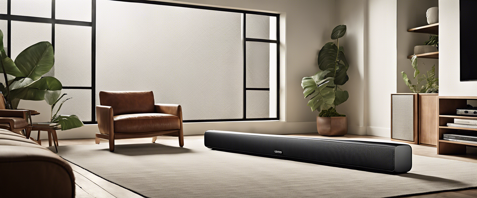 Sonos Arc Ultra soundbar with Sub 4, showcasing innovative audio technology.