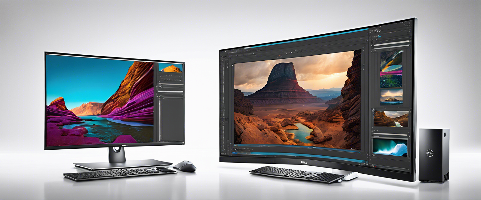 Dell 32 Plus 4K QD-OLED monitor with head tracking audio technology.