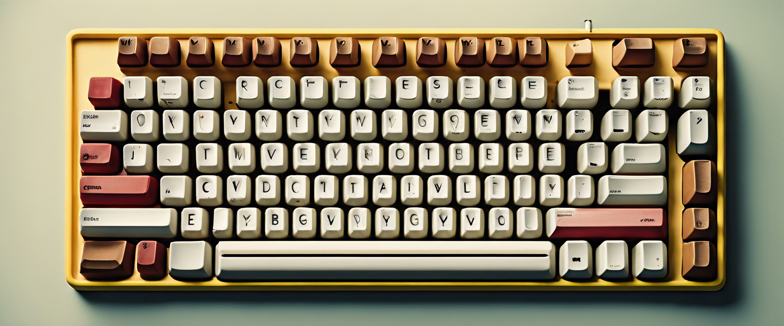 A retro Apple keyboard upgraded with wireless technology and modern features.