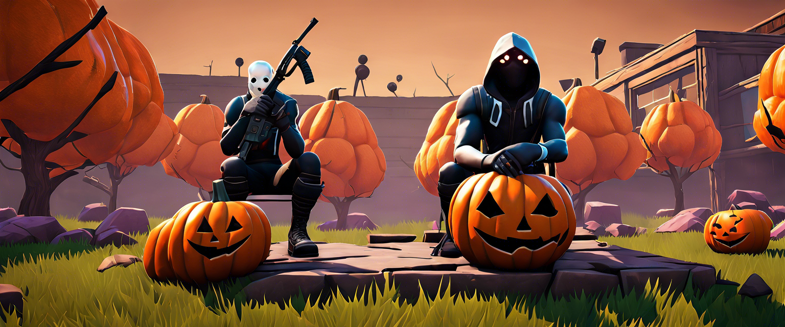 Fortnite Halloween event featuring Jigsaw and characters.